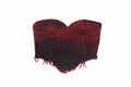 WINE DENIM CORSET