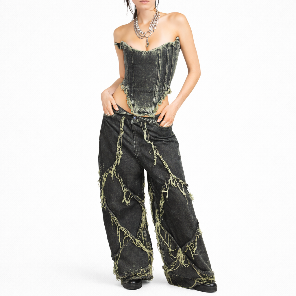 GREEN WASH JEANS