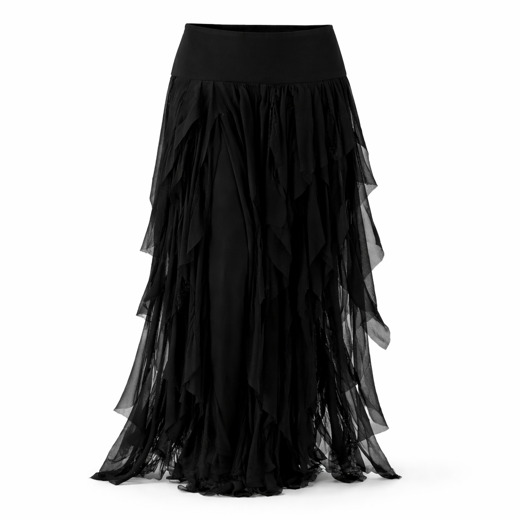 BLACK LACE SKIRT