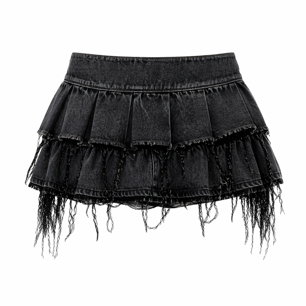 GREY WASH SKIRT